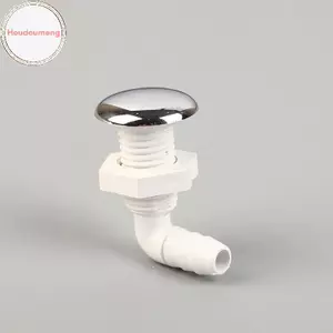 Vòi phun nước nóng Hodou Air Jet Air Nozzle Bề mặt mạ Chrome phi kim loại có đế trắng Phụ kiện bồn tắm Massage VN