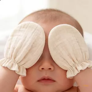 Giữ 1 Cặp Găng Tay Cho Bé Sơ Sinh Cho Trẻ Sơ Sinh Lên Đến 6 Tháng Tuổi Vải Cotton Và An Toàn Chống Trầy Xước