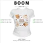 BOOM Áo Baby Tee Nữ Cotton Ôm Body-Áo Thun Ngắn Tay Y2K In Hình PhongCách Mùa Hè, Cổ Tròn Hàng Đầucách hàn quốc phong091