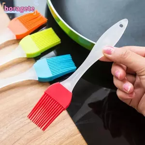 BORAGETE 1 Bàn Chải Dầu Silicon, Bàn Chải Thịt Nướng Chịu Nhiệt Độ Cao, Nhà Bếp Hộ Gia Đình BBQ Dụng Cụ DIY Nấu Bánh Nướng Kem Bàn Chải Nướng Bánh