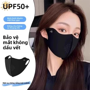 Mặt nạ chống nắng nữ nhẹ thoáng khí, sử dụng chất liệu lụa băng, có chức năng chống tia cực tím, thích hợp cho việc đi xe máy mùa hè.