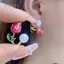 PNPIA- Bông tai ngọc trai giả hình hoa Tulip sang trọng nhẹ Hàn Quốc dành cho nữ Hai cách đeo đinh tán tai cho bé gái Trang sức dự tiệc hàng ngày