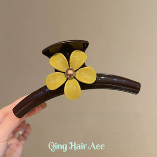 Phong Cách Hàn Quốc Chất Lượng Cao Acetate Hoa Lấy Kẹp Tính Khí Tất Cả Trận Đấu Kẹp Tóc Nửa Tie 2026 Phong Cách Mới Đầu Lưng Cá Mập Kẹp