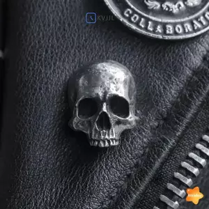Cá Tính Đầu Lâu Đeo Chéo Thanh Kiếm Thổ Cẩm Dành Cho Nữ Vintage Gothic Kim Loại Ma Đầu Huy Hiệu Đảng Trang Sức Chân Mới