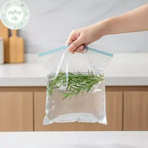 PUSKY Có Thể Tái Sử Dụng Bảo Quản Thực Phẩm Túi Nhựa Bánh Sandwich Quấn Túi Tủ Đông Có Dấu Chống Rò Rỉ Cho Nhà Bếp Gia Đình Và Văn Phòng VN