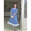 Đầm ren cỡ lớn Giảm tuổi ngọt ngào Váy mỏng hơn trông sang trọng hơn