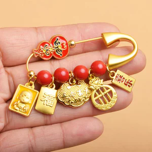 Luật Cổ Cát Vàng Áp Lực Sợ Pin Bé Mang Thai Phụ Nữ Mang Thai Thổ Cẩm Phòng Ngừa An Toàn Mặt Dây Chuyền Sợ Bé Bảo Vệ Cơ Thể Mặt Dây Chuyền GQNQ