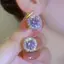 AqToCna Tròn Cubic Nữ Vòng Bông Tai Dainty Nhẹ Mạ Vàng Trang Sức Cho Ngày Của Mẹ Và Hàng Ngày Nhìn AqToCna