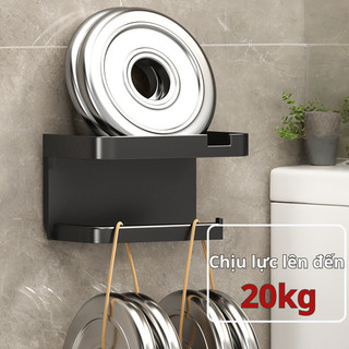 Giá treo cuộn giấy vệ sinh HomieTech, có ngăn giữ đồ, dán tường đựng đồ tiện dụng
