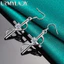 URMYLADY Bạc 925 Chữ Thập Zircon Bông Tai Nữ Quyến Rũ Trang Sức Cưới Thời Trang