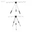 Jfory Tripod Cần Câu Giá Đỡ Dụng Cụ Gấp Thiết Bị Nhẹ Cần Câu Cá Giá Đỡ 5 Thanh Đứng Cực Giá Đỡ Cho Ngân Hàng Đất Bãi Biển Sông