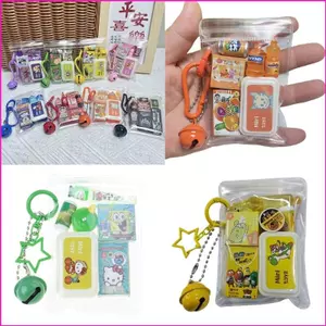 VIC Nhiều Màu Sắc Nhẹ Trường Học Túi Charm Nhựa Móc Khóa Đồ Chơi Thu Nhỏ Bất Ngờ