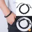 Vòng tay chăm sóc sức khỏe bằng đá Obsidian tròn thời trang Vòng tay giảm cân chăm sóc sức khỏe mới