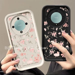 Ốp Điện Thoại Dễ Thương Honor X9b X9a X8a X7a X8 X6 X5 Plus 4G 5G Mới Retro Tươi Thời Trang Phong Cách Hàn Quốc Vỏ Hoa Silicon Mềm Chống Rơi 2024