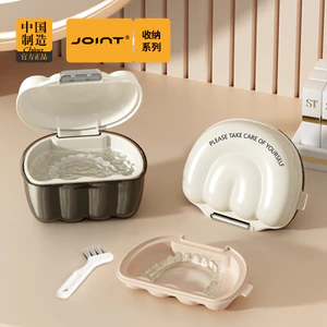 Người Giữ Hộp Bảo Quản Di Động Niềng Răng Vô Hình Hộp Làm Sạch Bàn Làm Sạch Silicone Chỉnh Sửa Nhựa Răng Giả Hộp Bảo Quản Lớn U0KP