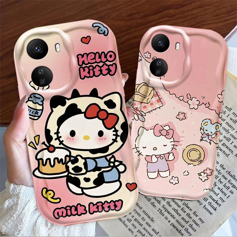 Thích Hợp Cho Redmi 13C / POCO C65 3D TPU Mềm Hoạt Hình Kitty Nữ Vỏ Điện Thoại Chống Sốc