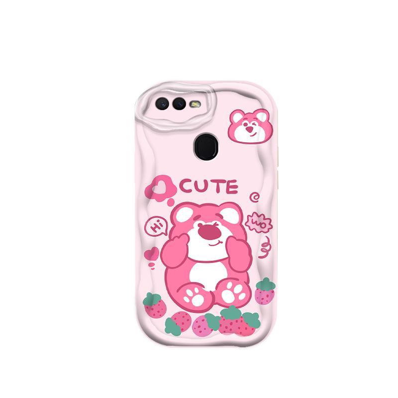 Thích Hợp Cho OPPO A5S A7 A12 F9 F9 Pro 3D Phụ Kiện TPU Mềm Lotso Gấu Nữ Vỏ Điện Thoại Chống Sốc
