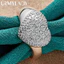 URMYLADY Bạc 925 Trái Tim Zircon 7-10 # Nhẫn Nữ Thời Trang Tiệc Cưới Trang Sức Quyến Rũ