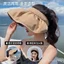 Mũ chống nắng mùa hè cho nữ Tấm che nắng chống tia cực tím Mũ vỏ Vinyl rỗng