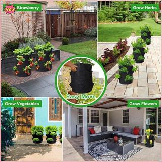 Túi trồng cà chua dâu tây N & X Space Saver 6 nhà thơ bền bỉ để sử dụng ngoài trời và trong nhà.