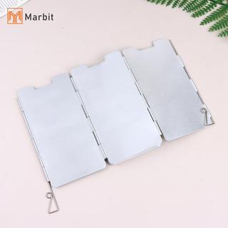 [Mar-T] Tấm chắn gió bằng thép cho bếp Gas 9 tấm Tấm chắn gió có thể gập lại để cắm trại Bapaing sử dụng ngoài trời