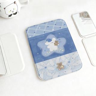 Gương gấp họa tiết sao xanh phong cách huyền ảo nhẹ gọn tiện dụng văn phòng nhà cửa
