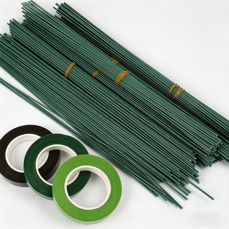Cành Kẽm Làm Hoa Giả DIY Cao Cấp – Kẽm Bọc Nhựa Dẻo Dễ Uốn Làm Hoa Len Hoa Giấy Handmade
