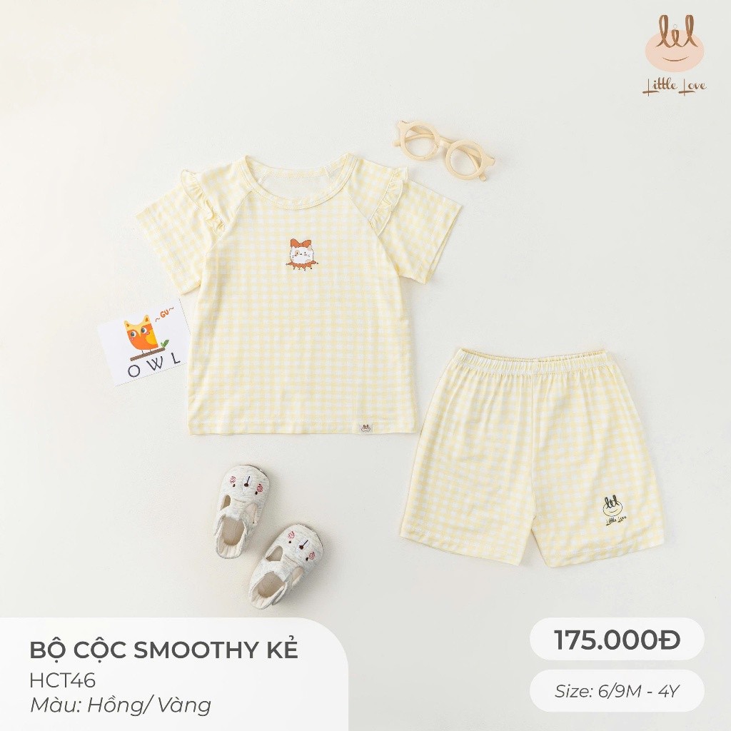 BỘ CỘC SỢI TRE KHÁNG KHUẨN VẢI KẺ [ SIÊU MỀM, MÁT, MỊN CO DÃN VÀ THẤM HÚT ] SZ CHO BÉ TỪ 6M -4Y (HCT46)