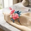 WEETW Cloisonne Trâm Cài, Phong Cách Nhẹ Hoa Mẫu Đơn Sang Trọng Corsages, Tính Khí Ngọc Trai Quần Áo Phụ Kiện Hoa Thanh Lịch Huy Hiệu Pin Phụ Kiện Thời Trang Nữ