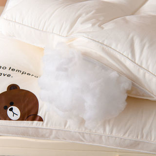 Tất cả cotton, lõi gối trẻ em/người lớn, họa tiết hoạt hình, lông tơ mềm mại, dùng cho gia đình