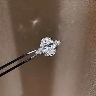 Người Mỹ Châu Âu Phong Cách Mới Mô Phỏng Moissanite Mở Nhẫn Nữ