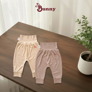 Combo 2 quần lưng cao Bunnybaby chất thun tăm lụa cho bé 0-12 tháng  Bubbybaby-GV