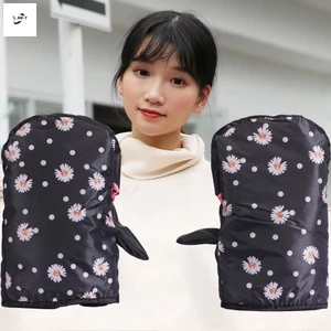 Găng tay cách nhiệt dày Găng tay cưỡi ngựa chống nước chống gió đa năng cho xe đạp điện Xe máy