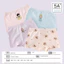 Quần lót Cotton nguyên chất 4 gói dành cho bé gái, thiết kế hình chữ A, phong cách Hàn Quốc.