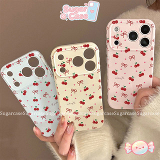 Ốp Lưng Cho Oppo A3X A3 A5i A15 A35 A16 A7 A18 A31 A58 A60 A57 A77 A54 A38 A17 Bìa mềm đứng đáng yêu Cherry