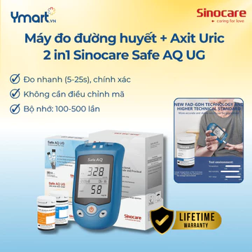 Máy Đo Tiểu Đường Và Axit Uric ( Bệnh Gút) 2 Trong 1 Chính Hãng Sinocare - Ymart