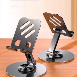 Giá đỡ điện thoại máy tính để bàn xoay có thể gập lại bằng kim loại Máy tính bảng lười biếng đa năng Học tập đứng trực tiếp