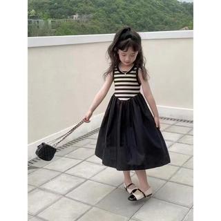V246-[tomnaukids] Váy kẻ sọc cho bé gái size từ 8-30Kg