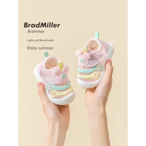 Giày Bé Gái Mùa Hè Thoáng Khí 0-1-2 Tuổi Tập Đi