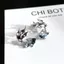 Sâu Biển Hơi Thở Chuyển Màu Xanh Cá Nhỏ Pha Lê Biển Sâu Cá Sóng Zircon Vòng Cổ Bông Tai Không Xuyên Tai Kẹp