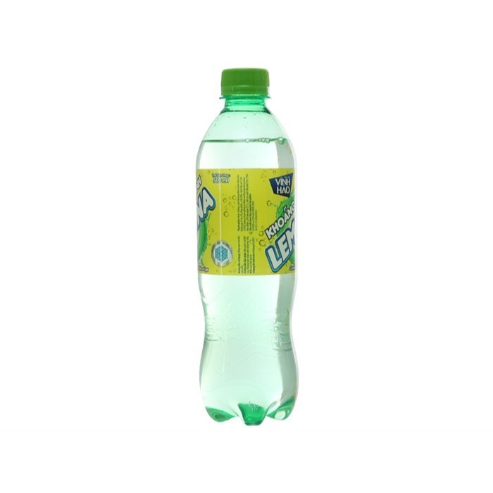 Thùng 24 chai Nước khoáng có ga Vĩnh Hảo Lemona vị chanh 500ml