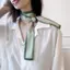 AqToCna Xuân Thu Kẹo N Và Dài Nhỏ Khăn Lụa Cho Nữ Buộc Tóc Cổ Tay Túi Thắt Lưng Mùa Hè Ne Chảy Khăn AqToCna