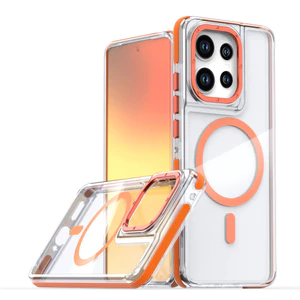 Ốp lưng trong suốt từ tính chống sốc, thiết kế thanh lịch, tương thích với OPPO Reno 14, 14Pro, 14F, 13, 12, 11, 10, 13F, 12F, A5 Pro, A80, A79, A78 5G, A60, A40, A58, A38 4G, với magnetic ha