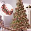 HFTOY 2M Ruy băng thiếc Giáng sinh Trang trí tiệc trong nhà Cây thông Noel DIY Trang trí quán Bar tại nhà Ruy băng ông già Noel Trang trí vòng hoa Đồ trang trí ~
