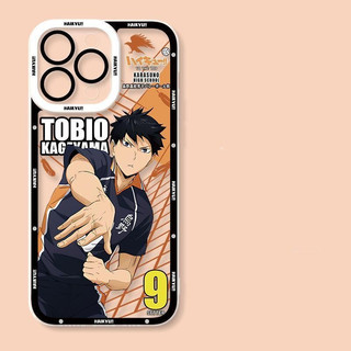 Ốp Lưng Cho Iphone 11 12 13 14 15 16 Pro Max XR XS Max Vỏ Anime Haikyuu Shoyo Hinata Tobio Kageyama Kozume Kenma Họa Tiết Chống Sốc Trong Suốt Hoạt Hình TPU Mềm Trong Suốt Silicon