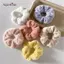 AqToCna Mùa Đông Ấm Áp Tóc Mềm Scrunchies Nữ Cô Gái Dễ Thương Sang Trọng Co Giãn Tóc Nhiều Màu Dây Cao Su AqToCna