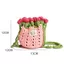Túi móc GUSTAVA, Thiết kế bó hoa hồng phong cách Bohemian Túi ra rỗng, Túi đeo chéo dây Cotton thanh lịch du lịch