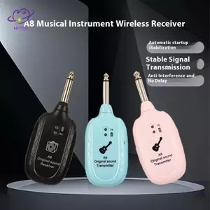 Bộ thu phát hệ thống không dây guitar HFTOY A8 Bộ phát guitar không dây có thể sạc lại tích hợp ~