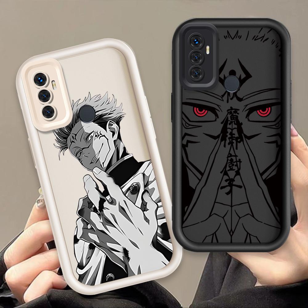 Ốp Cho OPPO A53 2020 A33 2020 A32 Vỏ Điện Thoại Mềm Cầm Tay Silicon Hoạt Hình TPU Jujutsu Kaisen Cool Boy Angel Eye Ốp Lưng Chống Sốc