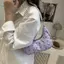 Túi xách nơ thời trang độc đáo BeautifulHomeA có thiết kế nếp nhăn Ví đeo vai nách đa năng dành cho nữ VN
